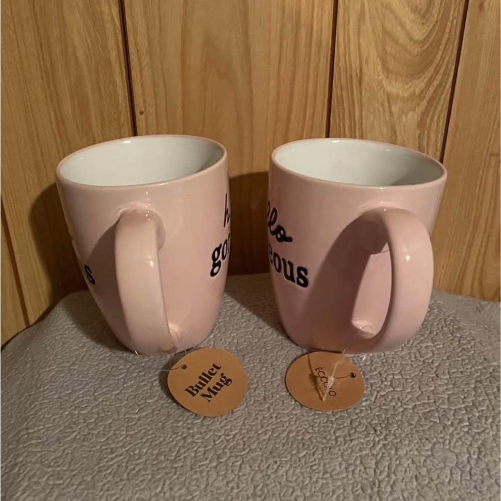 Hello Gorgeous Pink Mugs - Picture 4 of 8